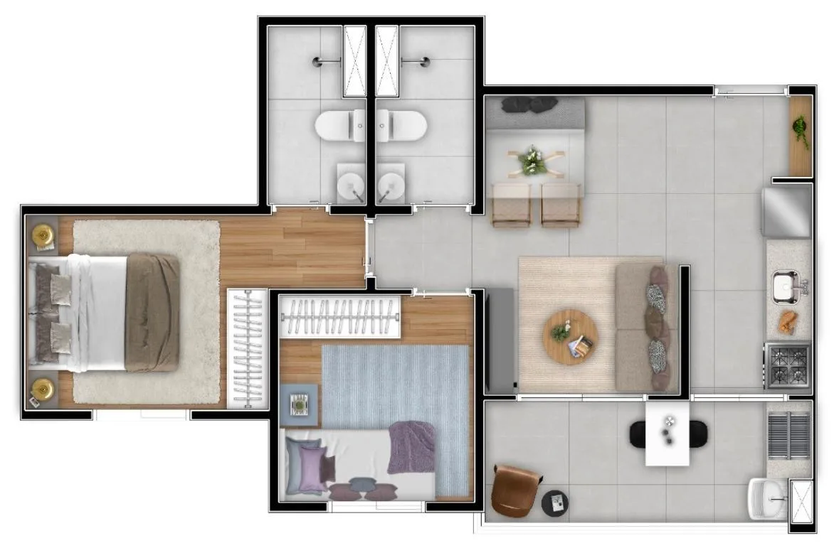apartamento à venda em Nossa Senhora Aparecida, Itu - SP: sofisticado
